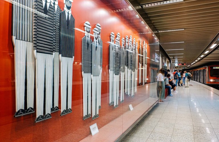 modern art athens metro larissa station