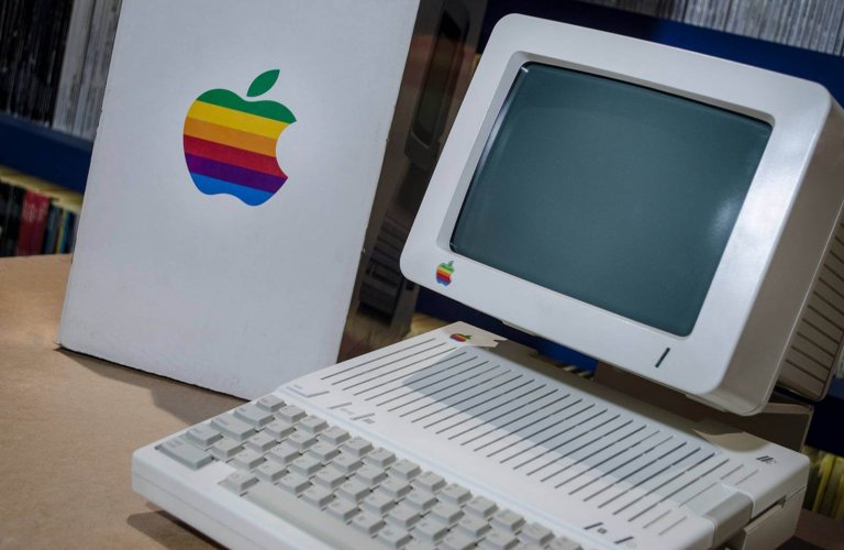 The Apple IIc: Apple's first attempt in creating a portable computer (1984). | Courtesy: Hellenic IT Museum